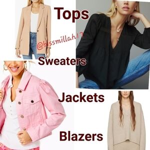 Tops, Sweaters, Jackets & Blazers Various Sizes